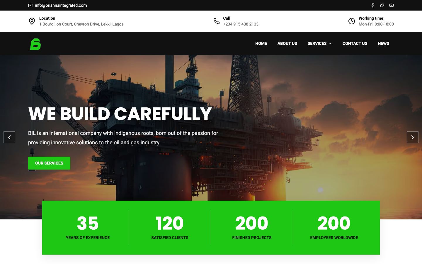 Brianna Integrated homepage