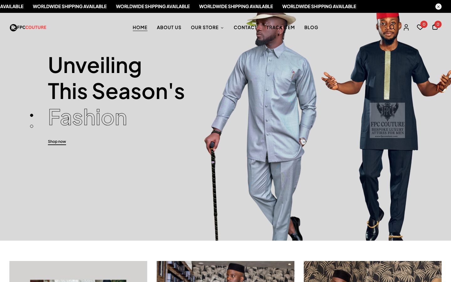 FPC Couture homepage