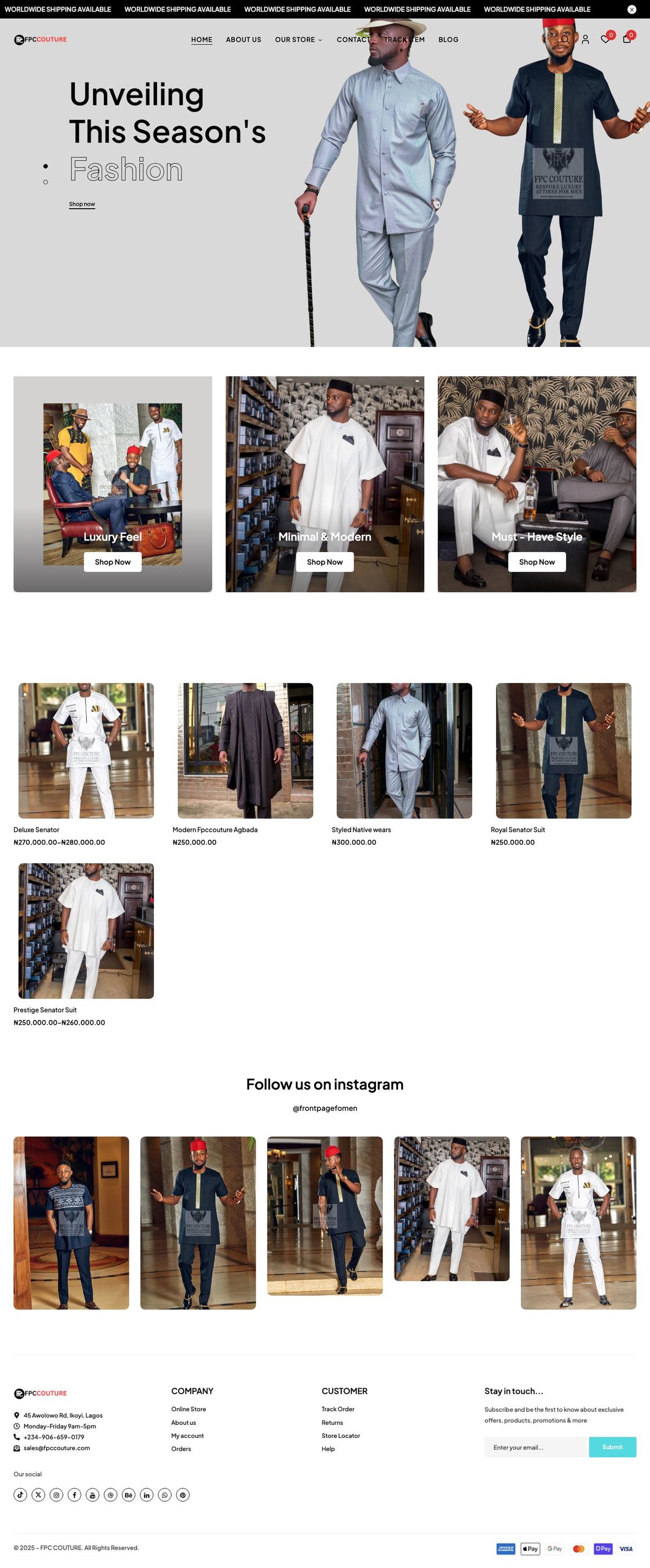 FPC Couture full homepage