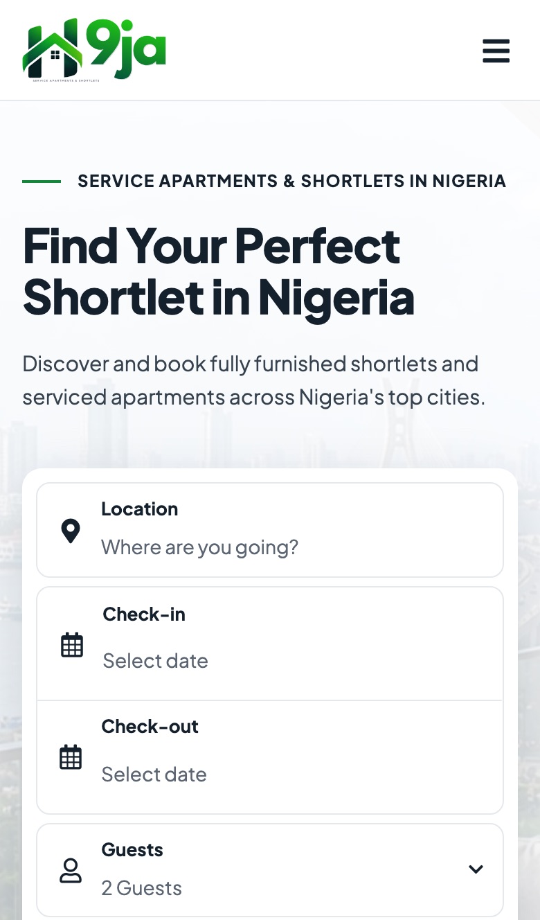 Homes9ja on mobile