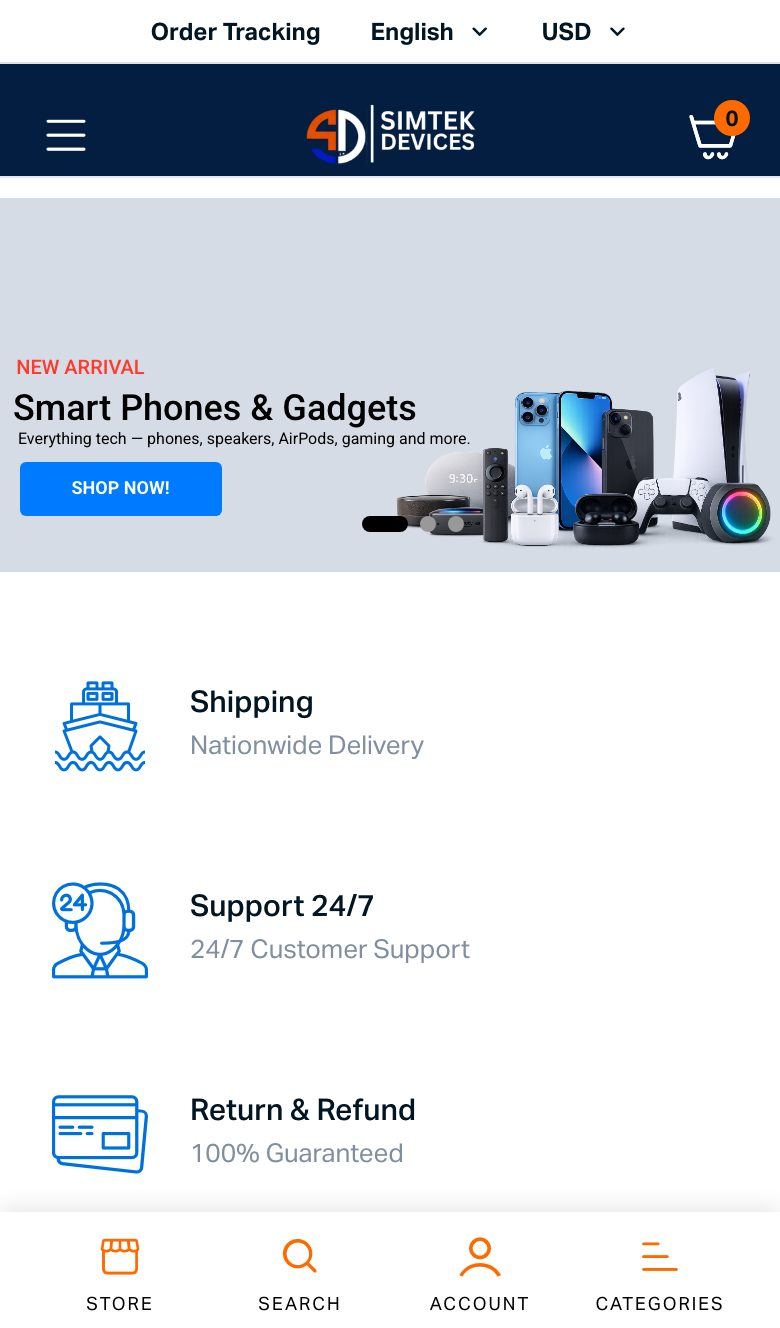 Simtek Devices on mobile