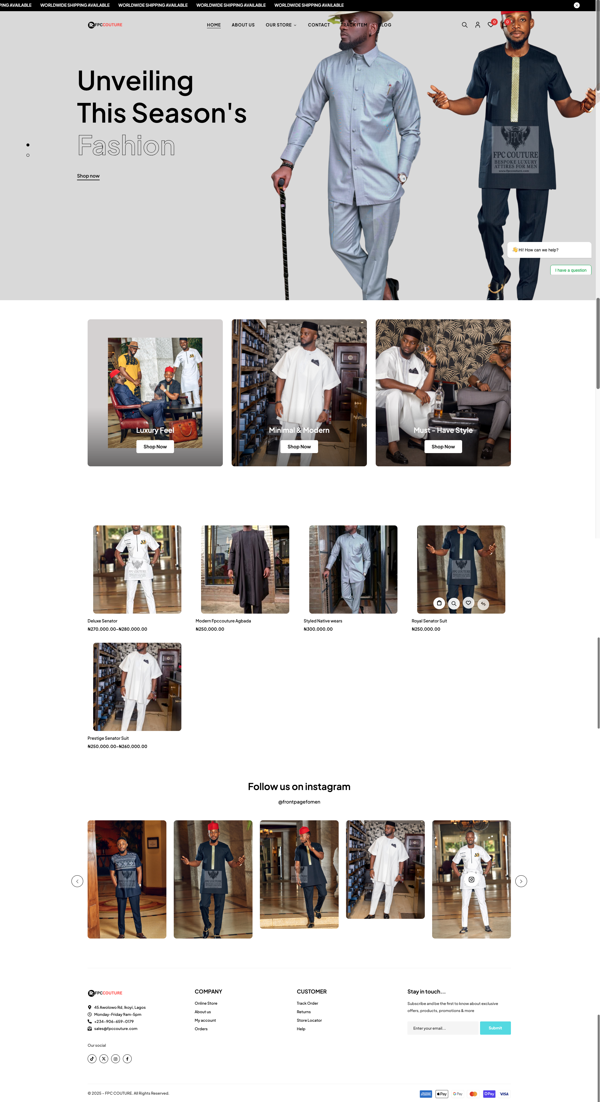 Fashion Ecommerce Web Design